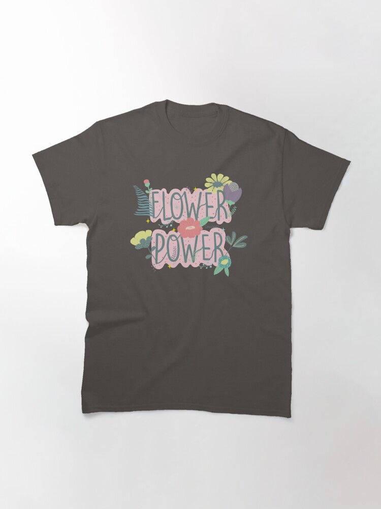 Imagen 3 de 7, Camiseta clásica con la obra Flower Power, diseñada y vendida por AnaidZahori.