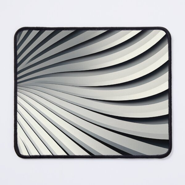Item preview, "Daphne" - Modern Geometric Abstract Pattern in Grey Silver Black White designed and sold by HiArtify ❤️.