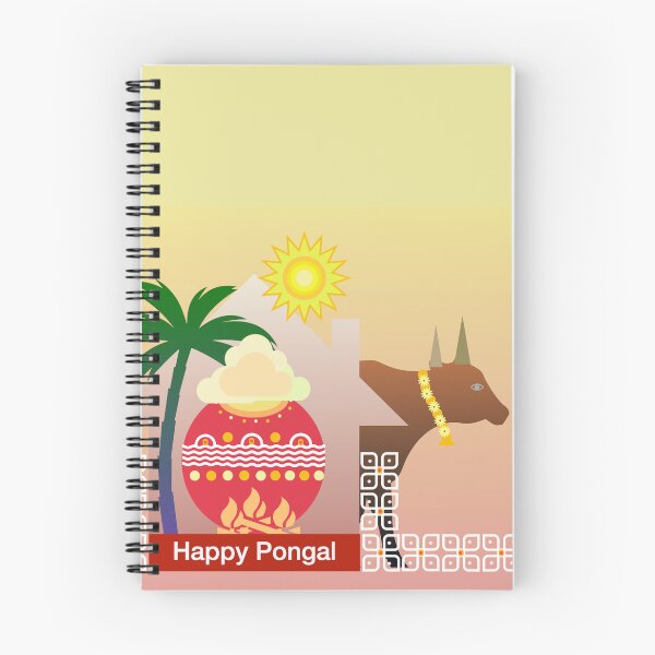 Item preview, Happy Pongal 2023 modern design red designed and sold by Bakkia.