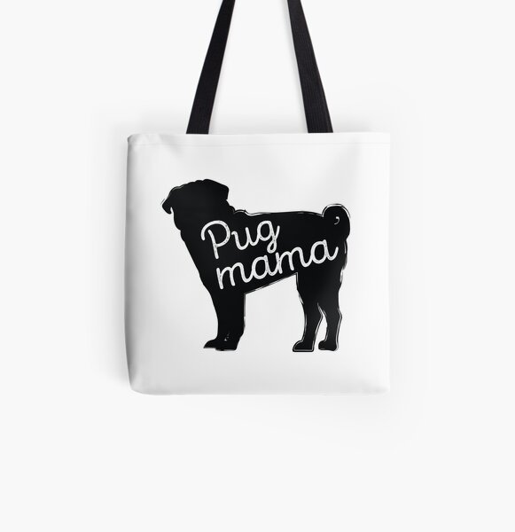 Pug Mama All Over Print Tote Bag