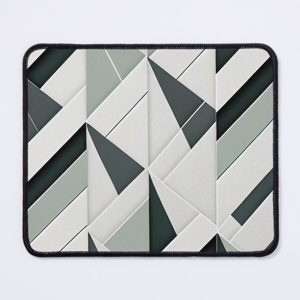 Item preview, "Hayden" - Modern Geometric Abstract Pattern in Grey Silver Black White designed and sold by HiArtify ❤️.