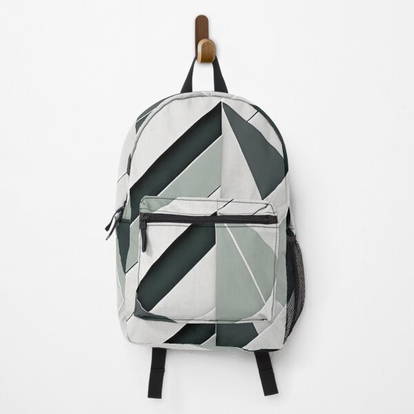 Item preview, "Hayden" - Modern Geometric Abstract Pattern in Grey Silver Black White designed and sold by HiArtify ❤️.