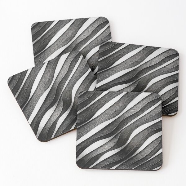 Item preview, Black and White Brush Stroke Patterns designed and sold by Fitbys.