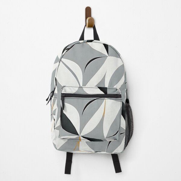 Item preview, "Joanna" - Modern Geometric Abstract Pattern in Grey Silver Black White designed and sold by HiArtify ❤️.