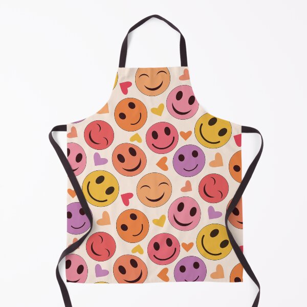 Item preview, Colorful Happy smiling faces with hearts pattern designed and sold by Yasminepatterns .
