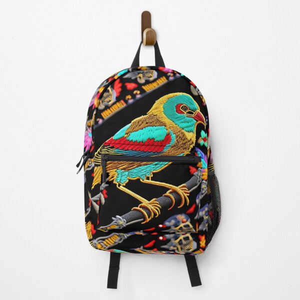 Item preview, Everybirdy golder birds pattern embroidered 04_S60 designed and sold by CreArtorium.