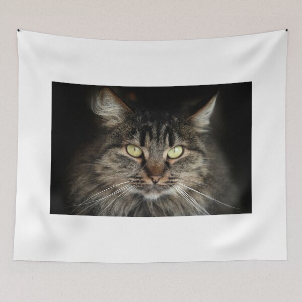 Item preview, Retrato de lindo gato salvaje gris designed and sold by olena2552.