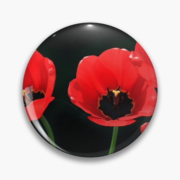 Item preview, Colorful tulips on black background designed and sold by olena2552.