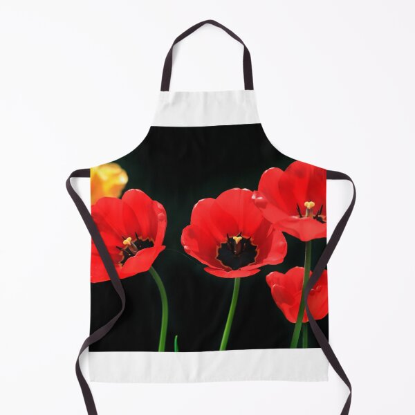 Item preview, Colorful tulips on black background designed and sold by olena2552.