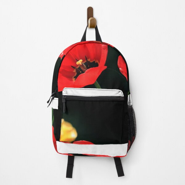 Item preview, Colorful tulips on black background designed and sold by olena2552.