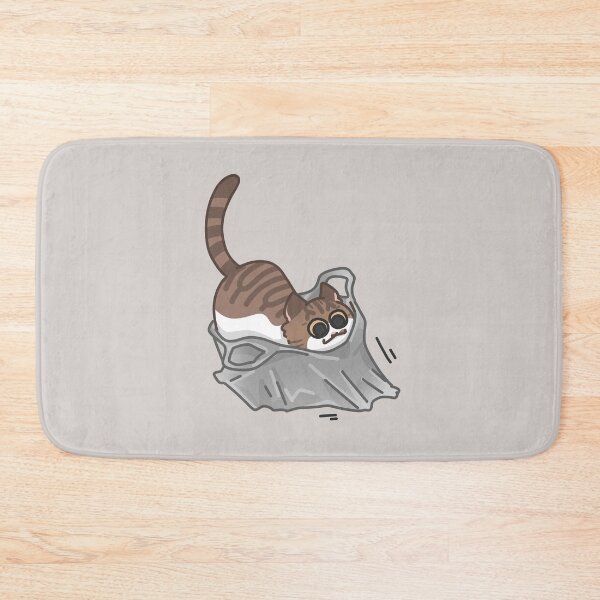 Item preview, Cat Playing with Plastic Bag designed and sold by dzakiyaatifa.