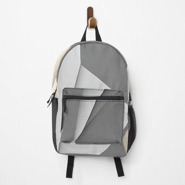 Item preview, "Lena" - Modern Geometric Abstract Pattern in Grey Silver Black White designed and sold by HiArtify ❤️.
