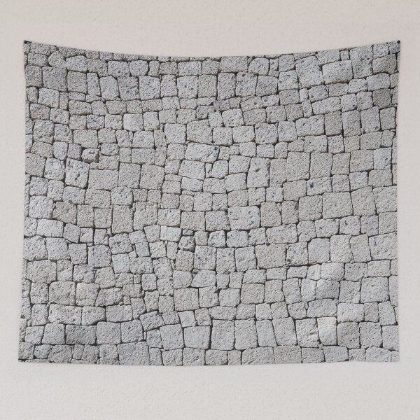 Item preview, Grey stone wall background  - Tiled  natural stones  designed and sold by ohaniki.
