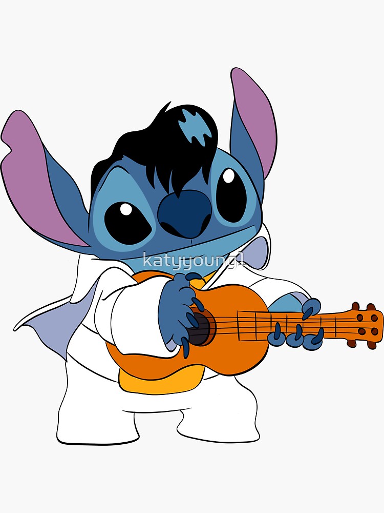 lilo and stitch- stitch sticking tongue out Sticker for Sale by katyyoung1