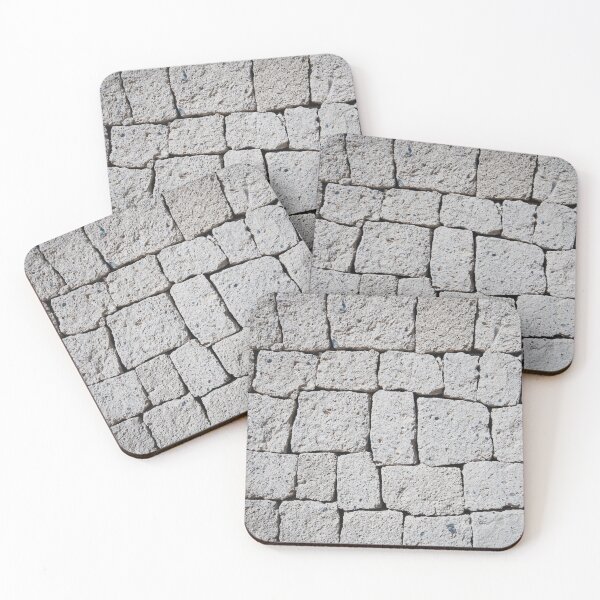 Item preview, Grey stone wall background closeup - Tiled  natural stones   designed and sold by ohaniki.