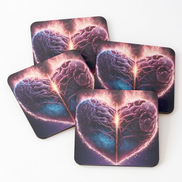 Item preview, Concept Art-Naked Heart On Fire designed and sold by letsgetinspired.