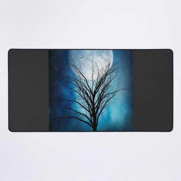 Item preview, Moon And Tree - Minimalist Painterly Collage designed and sold by Dyrk Wyst Redbubble Shop.