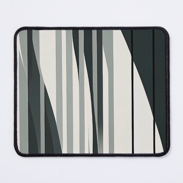 Item preview, "Juliet" - Modern Geometric Abstract Pattern in Grey Silver Black White designed and sold by HiArtify ❤️.