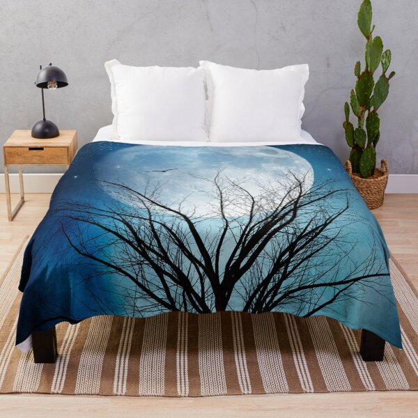 Item preview, Moon And Tree - Minimalist Painterly Collage designed and sold by Dyrk Wyst Redbubble Shop.