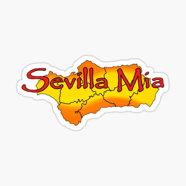 Sevilla Mia Large Logo Sticker For Sale By Barflytattoo Redbubble