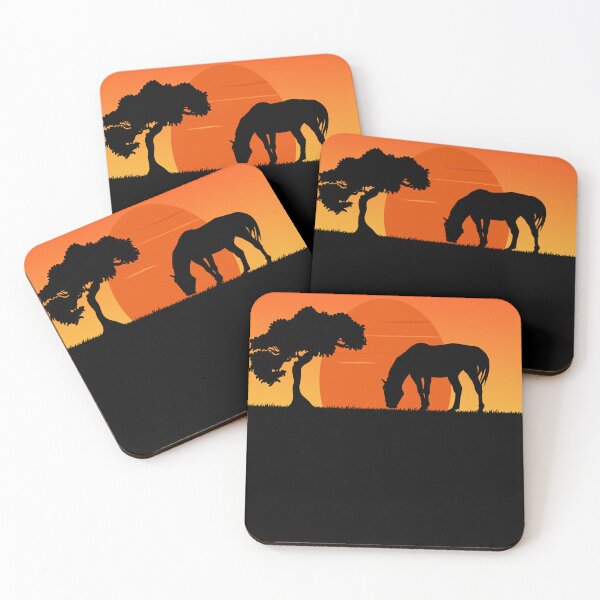 Item preview, Horse Sunset Art Cute Horses Lover Design For Equestrian Riding Lover designed and sold by Thecitiesstore.