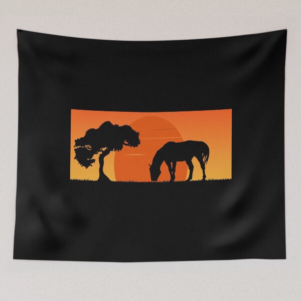 Item preview, Horse Sunset Art Cute Horses Lover Design For Equestrian Riding Lover designed and sold by Thecitiesstore.