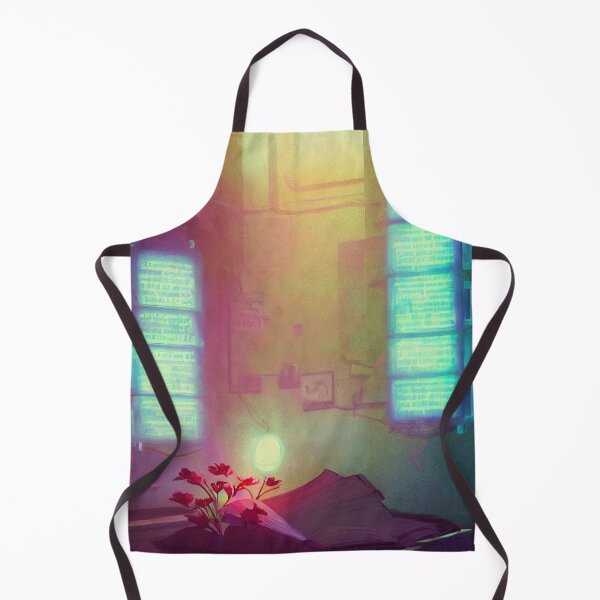Item preview, Flowers growing from a book in a cyberpunk world designed and sold by Nicolas-T.