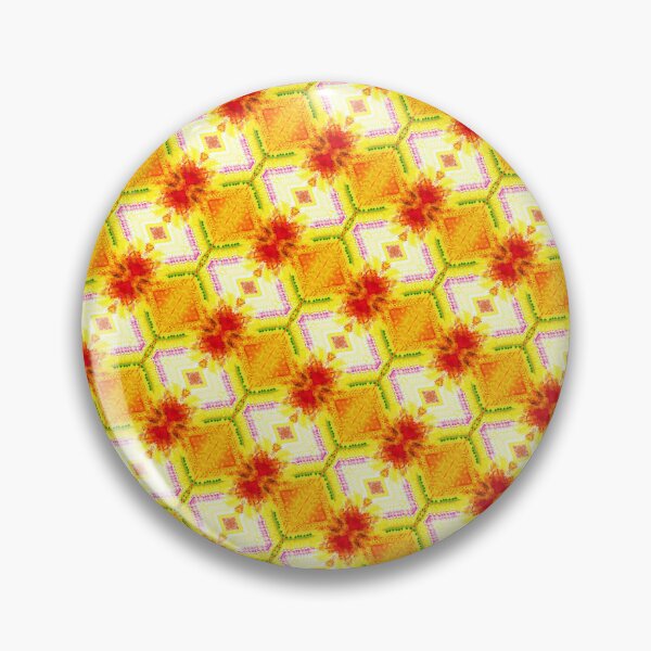 Item preview, red and orange floral pattern designed and sold by IftinDesigns.