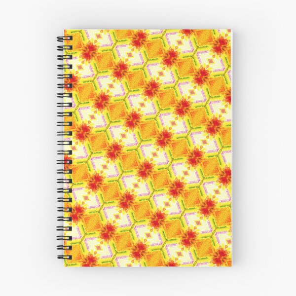 Item preview, red and orange floral pattern designed and sold by IftinDesigns.