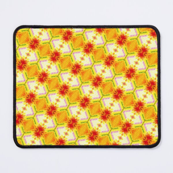 Item preview, red and orange floral pattern designed and sold by IftinDesigns.
