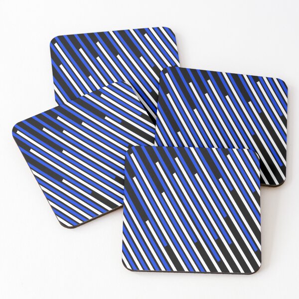 Item preview, Abstract geometric pattern - blue. designed and sold by K.S ART.