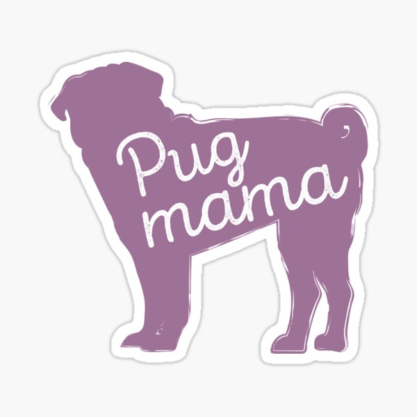 Item preview, Pug Mama - Now in Lavender! designed and sold by HungryDino.