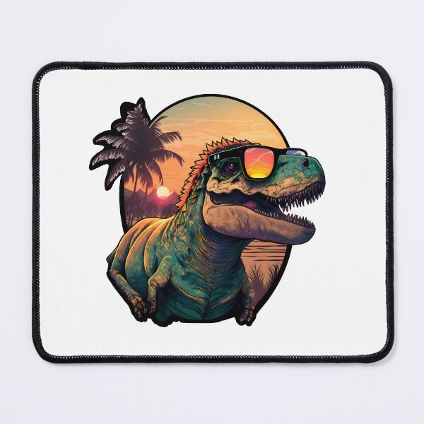 Item preview, Sunset T-Rex | Vintage T-Rex | Summer T-Rex | Beach T-Rex designed and sold by CosmicLoots.