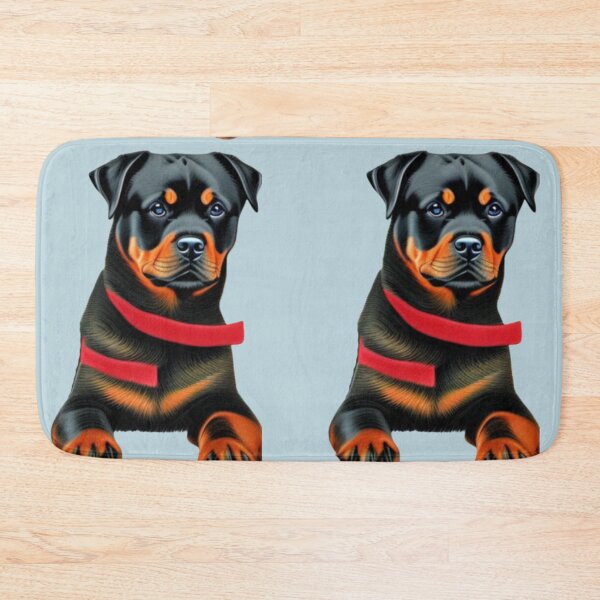 Item preview, Rottweiler Dog Christmas Celebration 5 designed and sold by AnadAA.