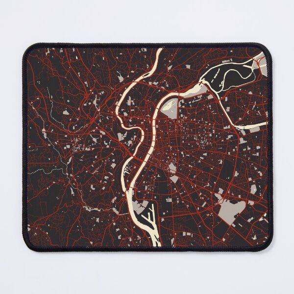 Item preview, Lyon City Map of France - Vector designed and sold by deMAP.