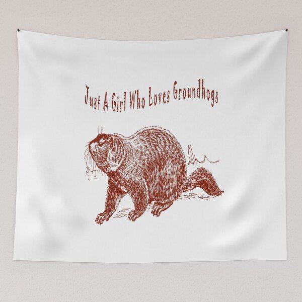 Item preview, Just A Girl Who Loves Groundhogs designed and sold by Soudesign99.
