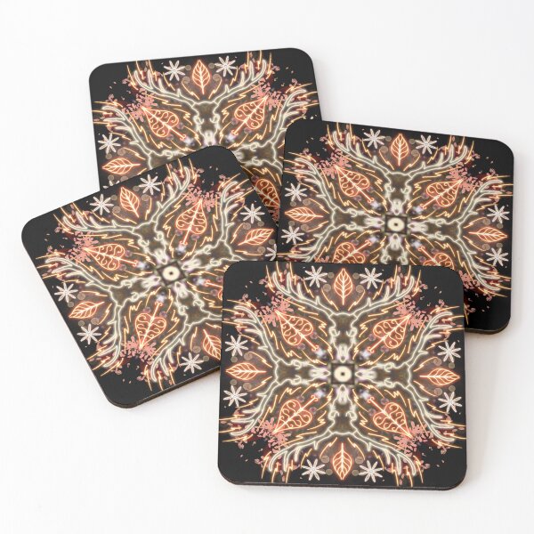 Item preview, Neon Mandala Flower Abstract designed and sold by Chatchot.