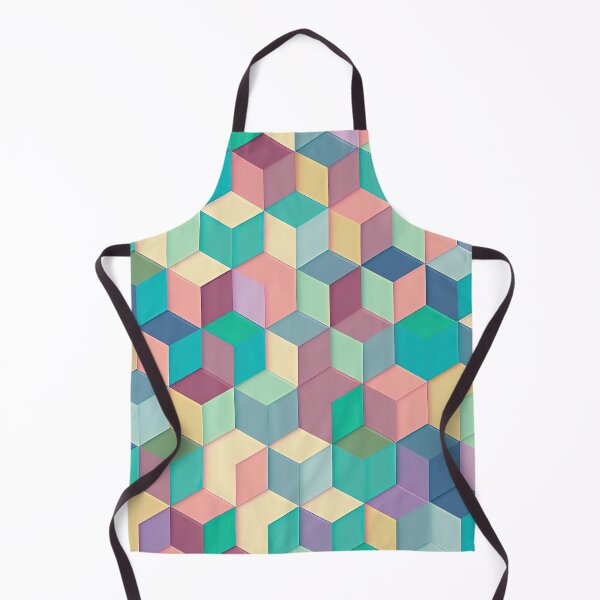 Item preview, Cubic Isometric in Pastel Colours designed and sold by Patternifico.