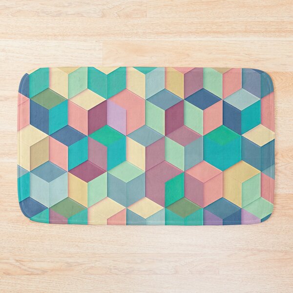 Item preview, Cubic Isometric in Pastel Colours designed and sold by Patternifico.