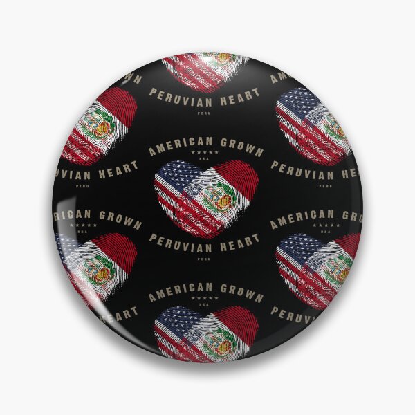 Item preview, American Grown Peruvian Heart Love Peru Flag designed and sold by RyanHolmes16.
