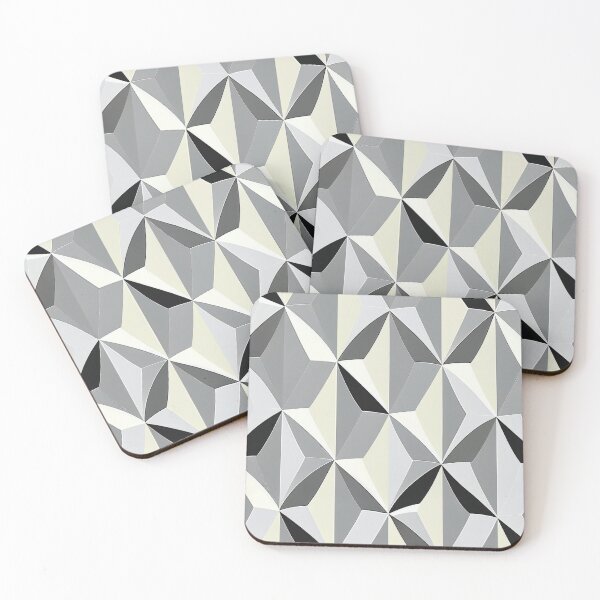 Item preview, "Cataleya" - Modern Geometric Abstract Pattern in Grey Silver Black White designed and sold by HiArtify ❤️.