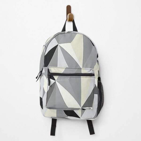 Item preview, "Cataleya" - Modern Geometric Abstract Pattern in Grey Silver Black White designed and sold by HiArtify ❤️.