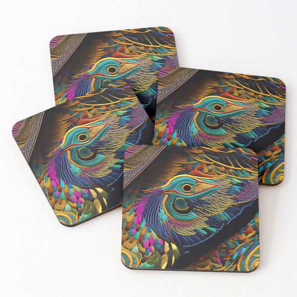 Item preview, "...Everybirdy golder birds_Embroidered Pattern...02_S60" designed and sold by CreArtorium.