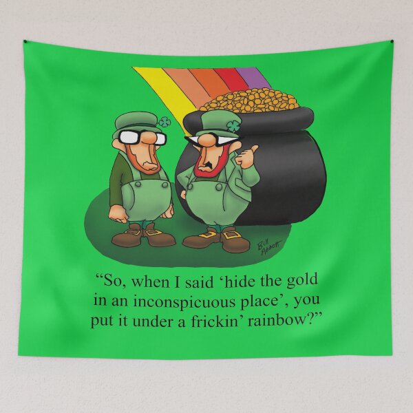 Item preview, Funny St. Patrick’s Day Leprechaun Cartoon Humor designed and sold by abbottoons.