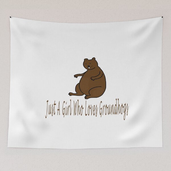 Item preview, Just A Girl Who Loves Groundhogs designed and sold by Soudesign99.