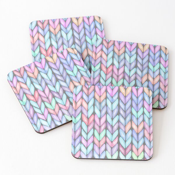 Item preview, Multicolor Realistic Knitted Pattern designed and sold by PotluckPrints.