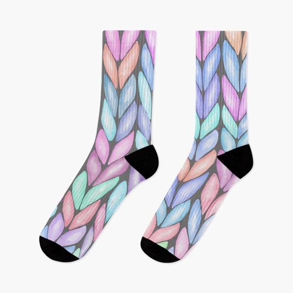 Item preview, Multicolor Realistic Knitted Pattern designed and sold by PotluckPrints.