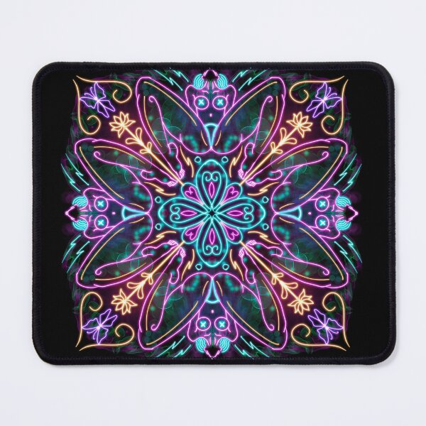 Item preview, Neon Mandala Flower Abstract designed and sold by Chatchot.