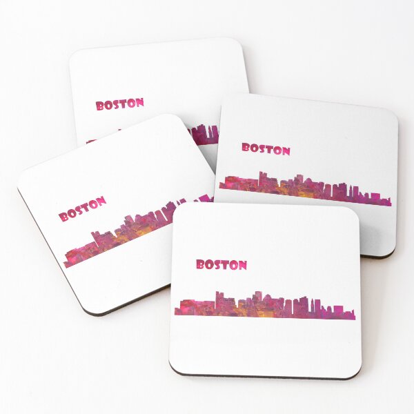 Artikelvorschau, Boston Skyline Silhouette entworfen und verkauft von artshop77.
