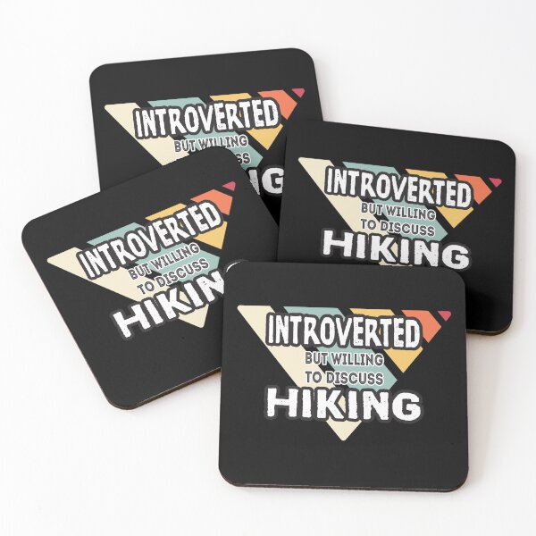 Artikelvorschau, Introverted but willing to discuss hiking retro entworfen und verkauft von greatest4all7b.